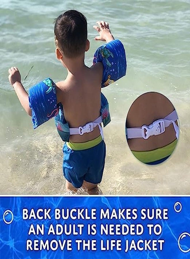 Jukusa Children’s Swim Arm Bands with Cute Cartoon Design - Waterproof Swim Wings & Floaties for Toddlers (Ages 2-6) - Lightweight, Safe & Comfortable Pool Floats (1Pcs.) - Image 4
